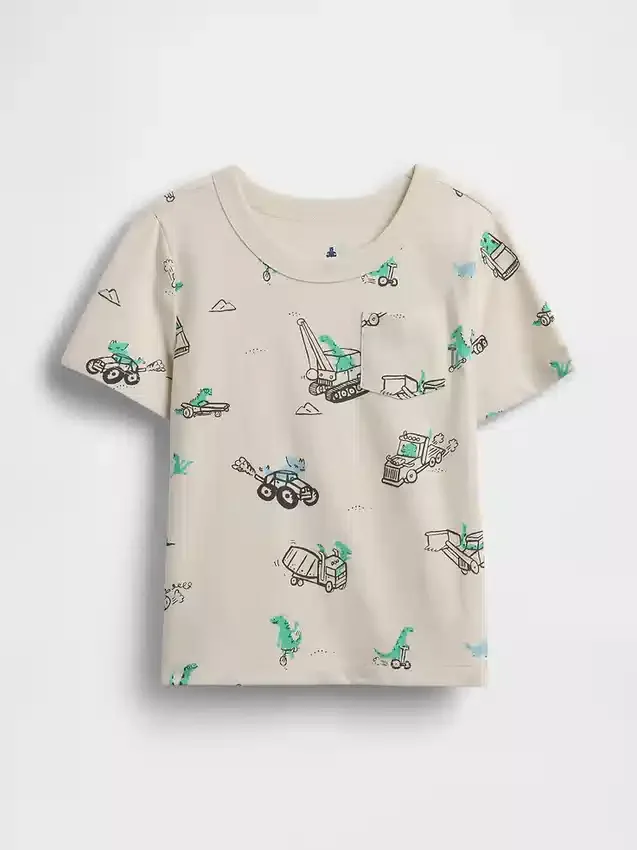 Mix & Match-T-skjorte med lomme for Baby og Småbarn