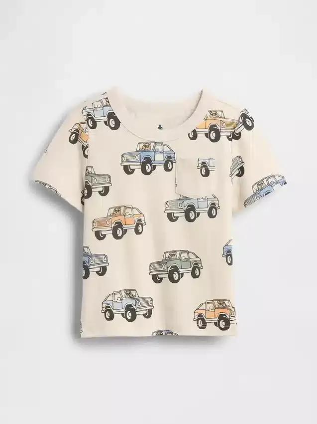Mix & Match-T-skjorte med lomme for Baby og Småbarn