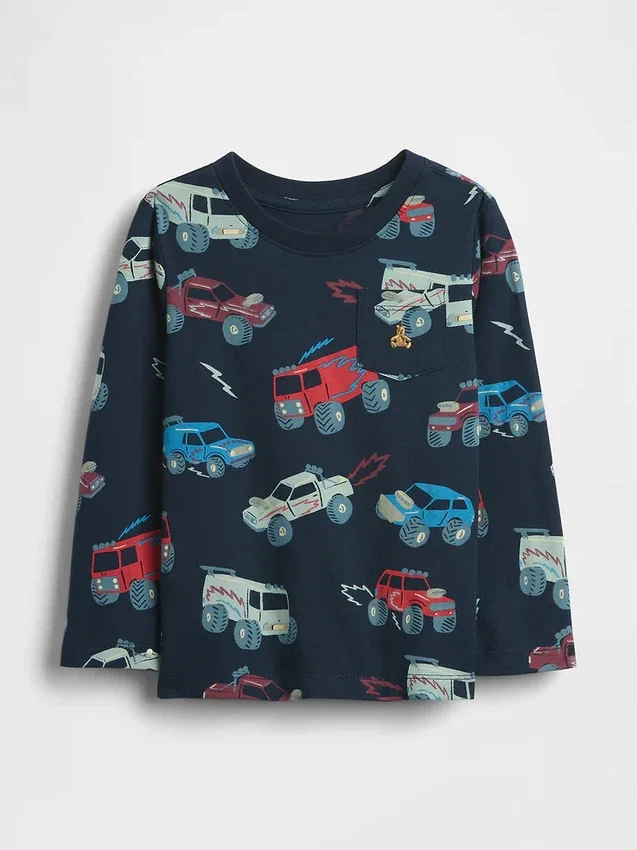 Mix & Match-T-skjorte med lomme for Baby og Småbarn