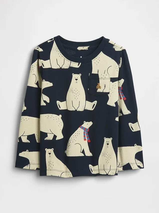 Mix & Match-T-skjorte med lomme for Baby og Småbarn