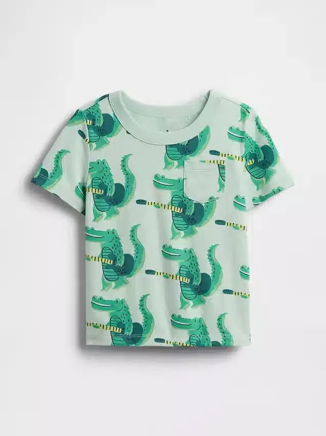 Mix & Match-T-skjorte med lomme for Baby og Småbarn
