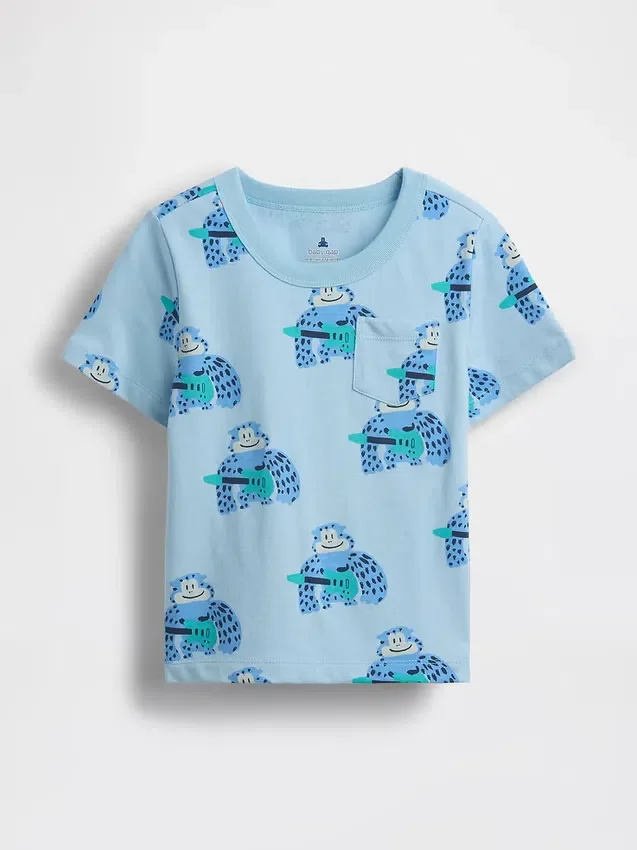 Mix & Match-T-skjorte med lomme for Baby og Småbarn