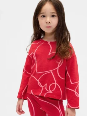 Mix & Match-T-skjorte med nedlagte skuldre for Baby og Småbarn
