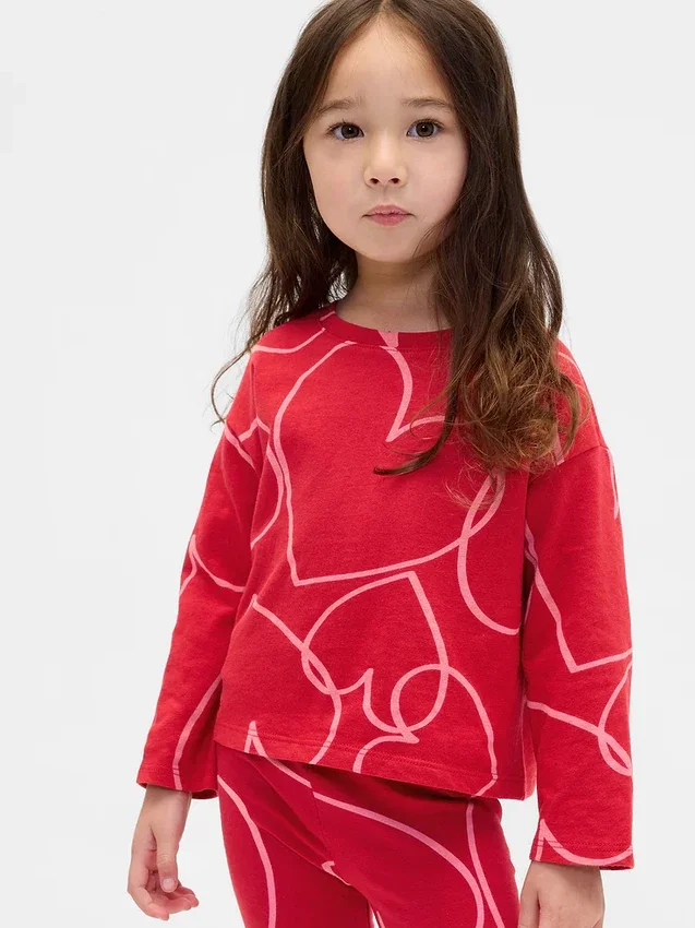 Mix & Match-T-skjorte med nedlagte skuldre for Baby og Småbarn