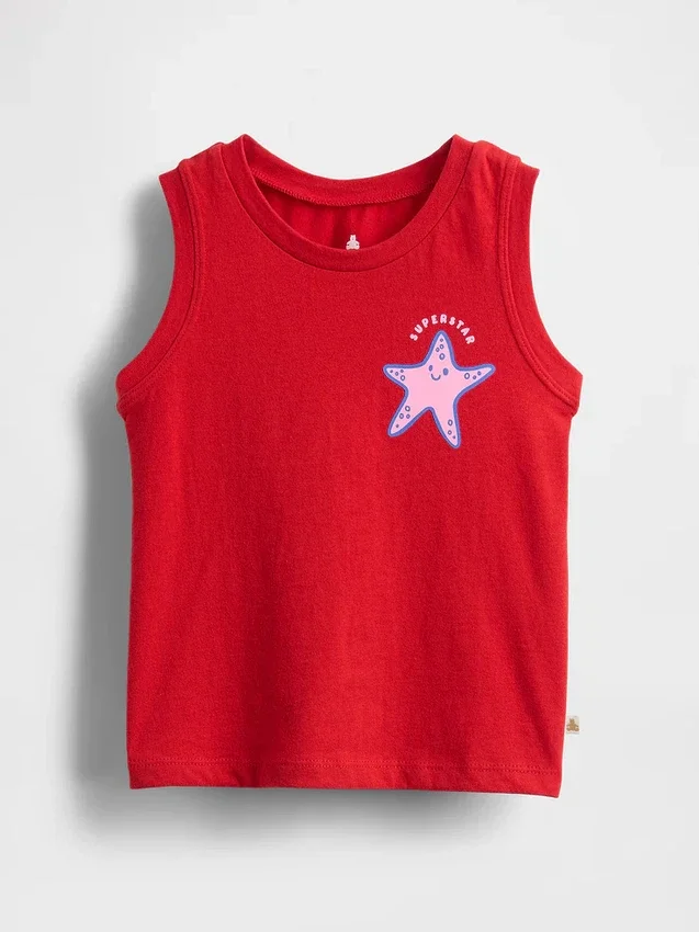 Mix & Match-tanktop med grafisk trykk for Baby og Småbarn