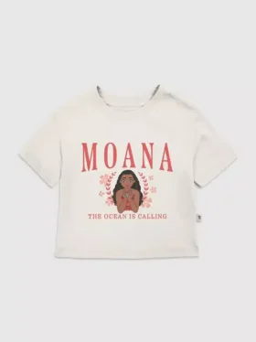 Moana-T-skjorte med grafisk trykk for småbarn