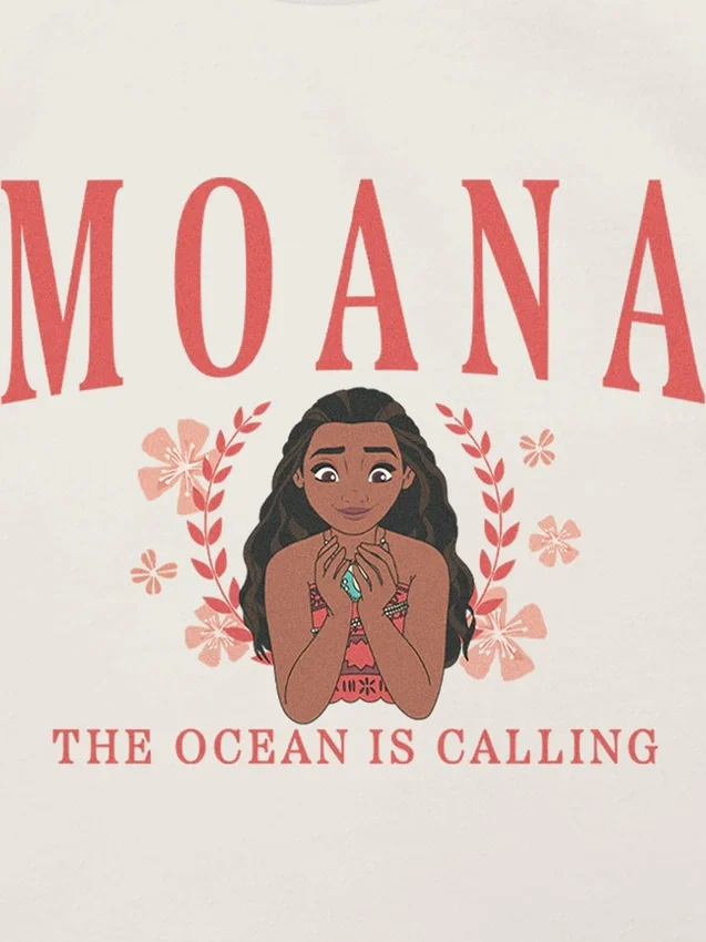 Moana-T-skjorte med grafisk trykk for småbarn