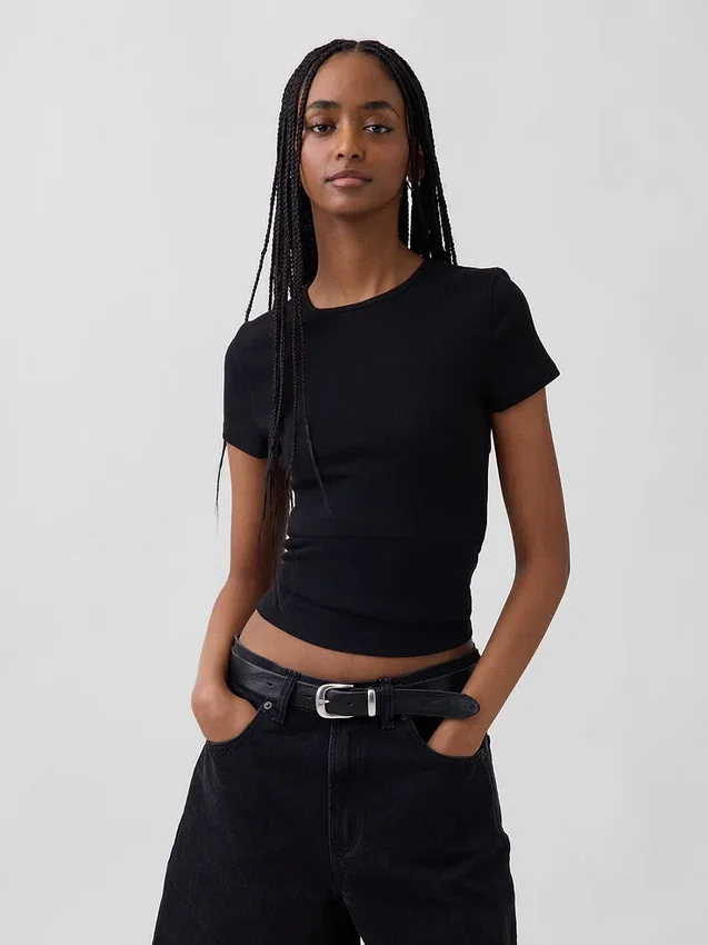 Modern Rib T-skjorte