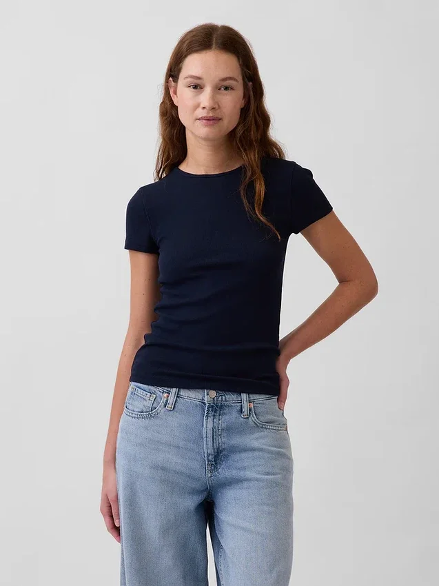 Modern Rib T-skjorte