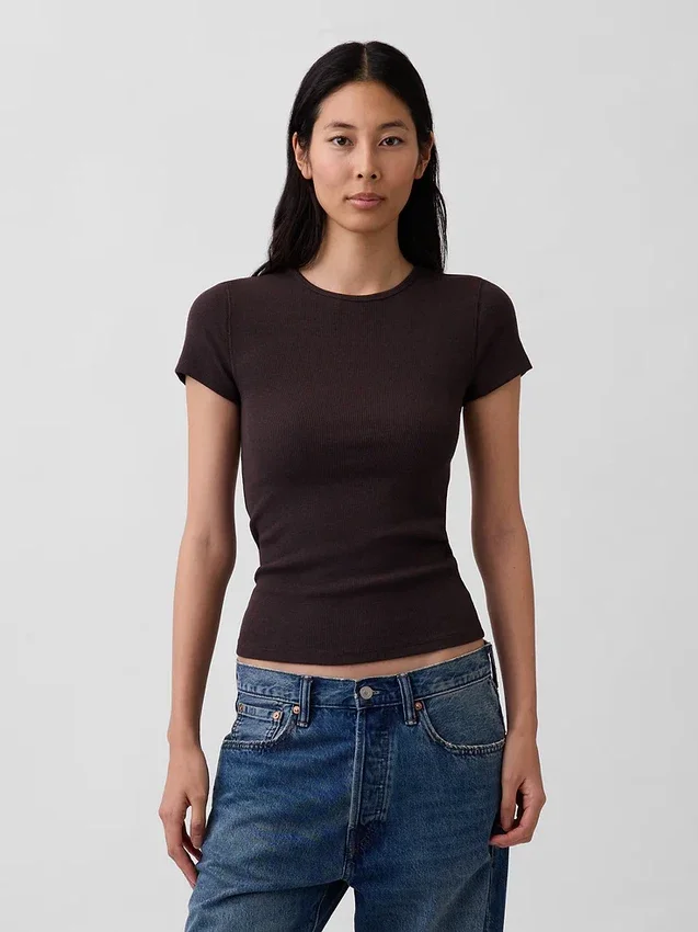 Modern Rib T-skjorte