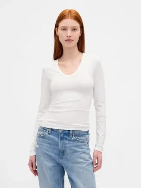 Modern Rib T-skjorte
