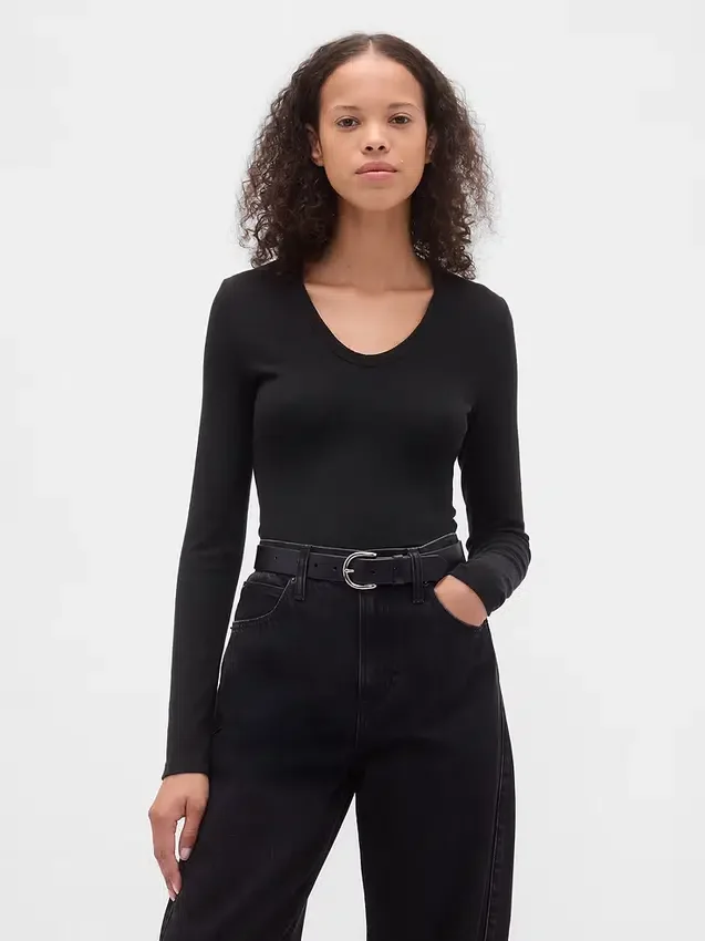 Modern Rib T-skjorte