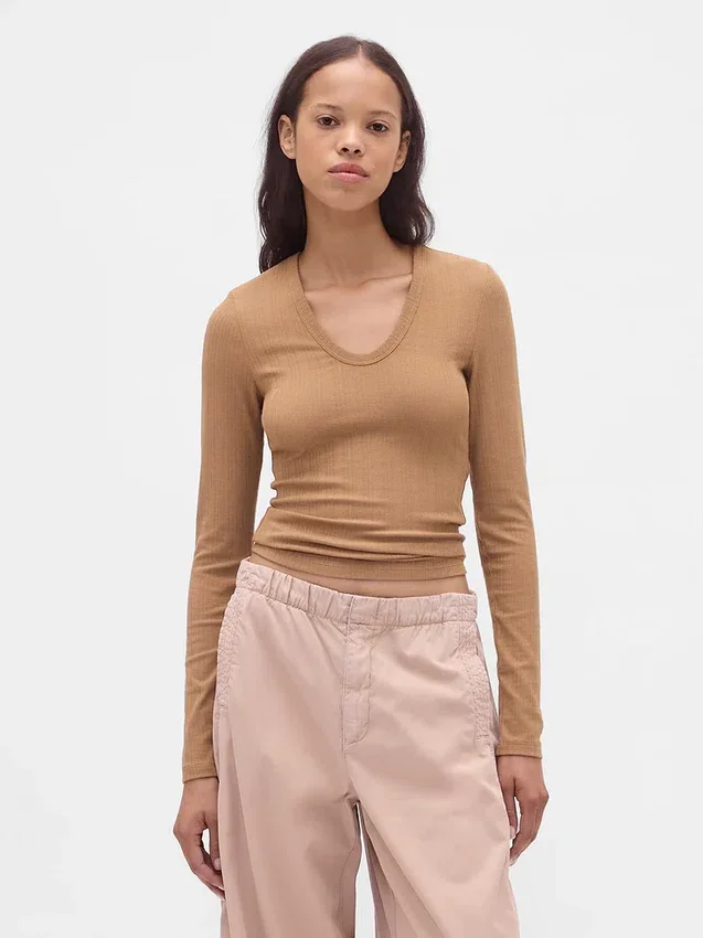 Modern Rib T-skjorte