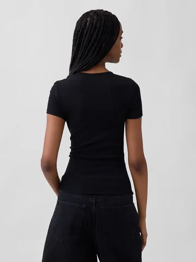 Modern Rib T-skjorte