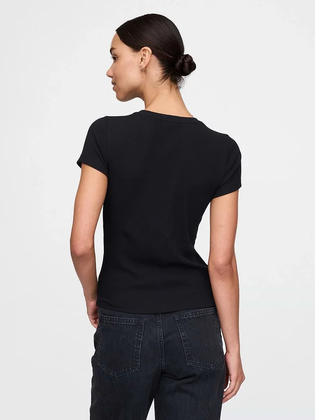 Modern Rib T-skjorte