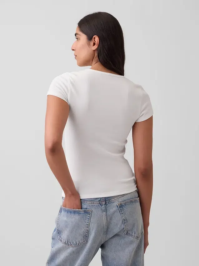 Modern Rib T-skjorte