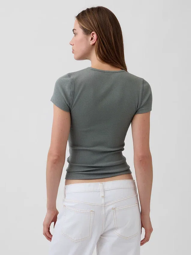 Modern Rib T-skjorte