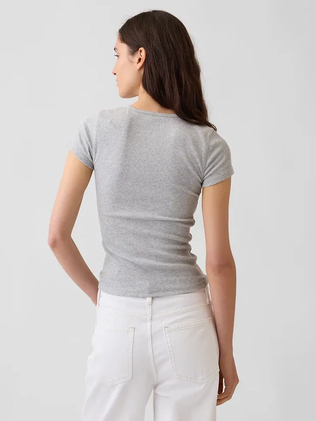 Modern Rib T-skjorte