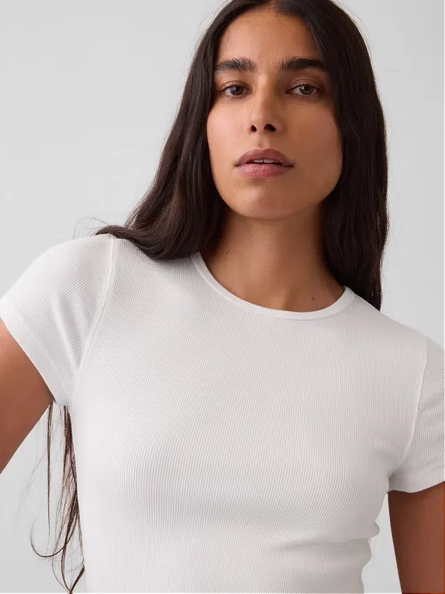 Modern Rib T-skjorte
