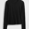 Moderne cardigan med rund hals