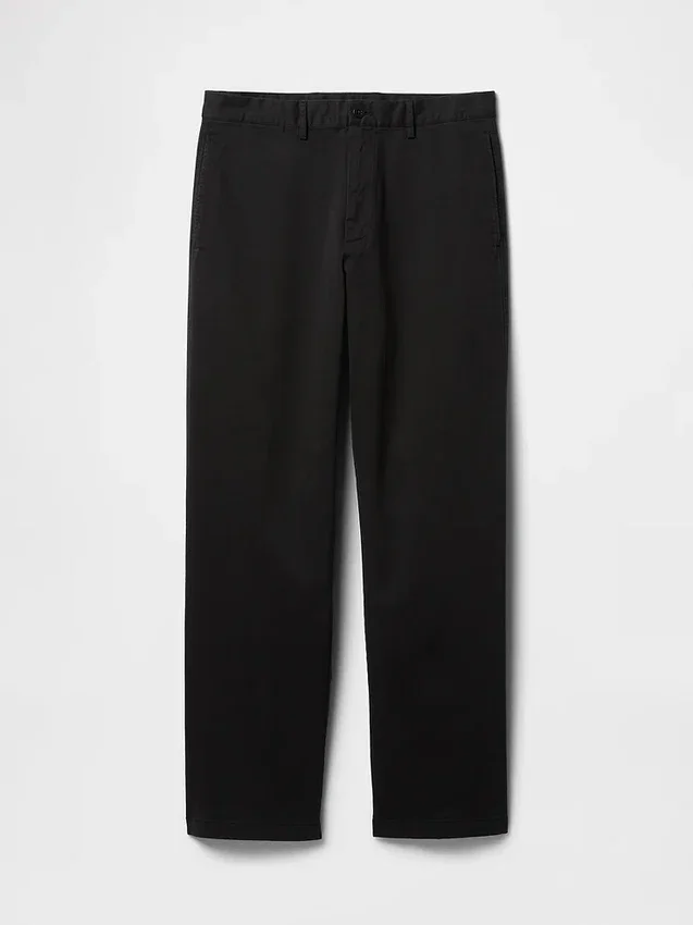 Moderne, løse khakibukser i 90-tallsstil