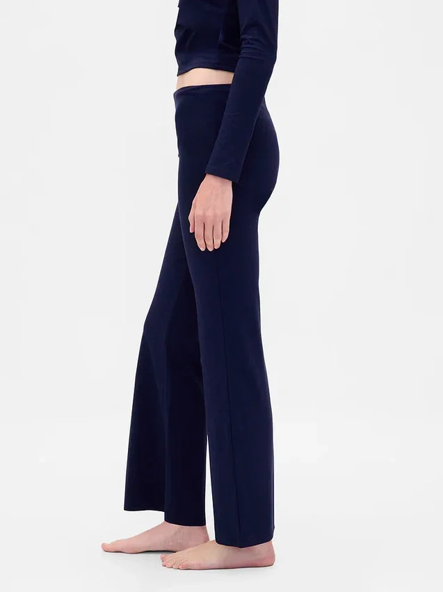 Moderne pyjamasleggings med brettet linning