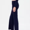 Moderne pyjamasleggings med brettet linning