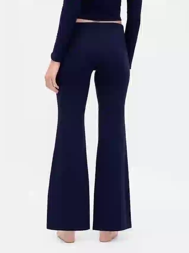 Moderne pyjamasleggings med brettet linning