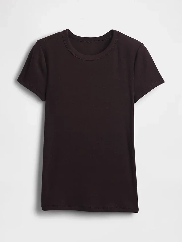 Moderne T-skjorte med rund hals