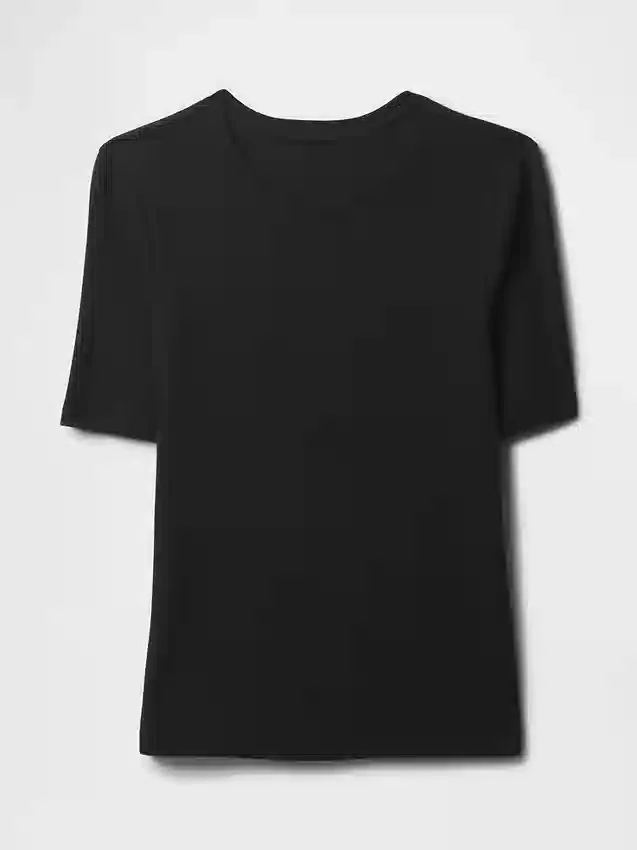 Moderne T-skjorte med rund hals