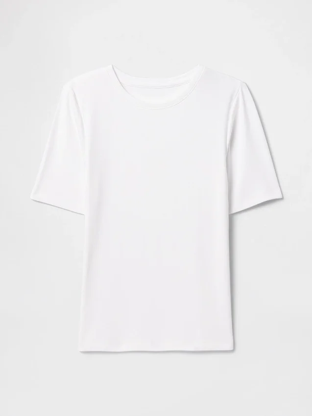 Moderne T-skjorte med rund hals
