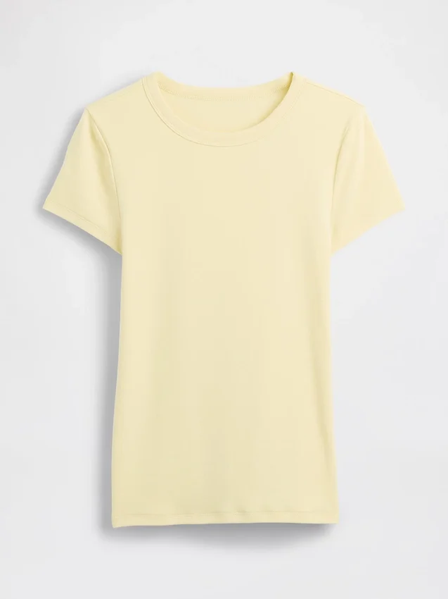 Moderne T-skjorte med rund hals