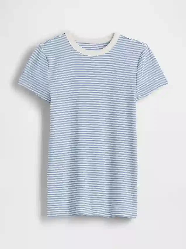 Moderne T-skjorte med rund hals