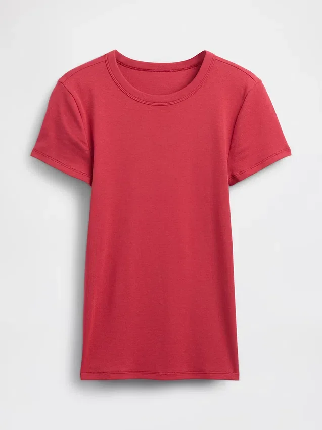 Moderne T-skjorte med rund hals