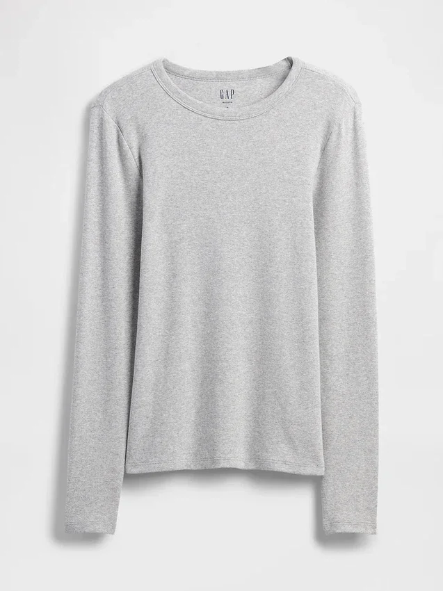 Moderne T-skjorte med rund hals