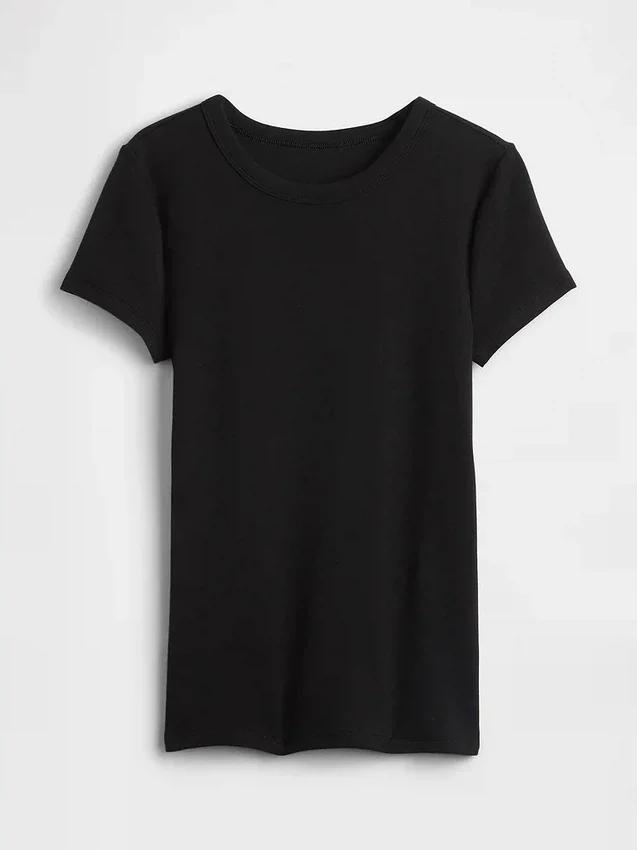 Moderne T-skjorte med rund hals