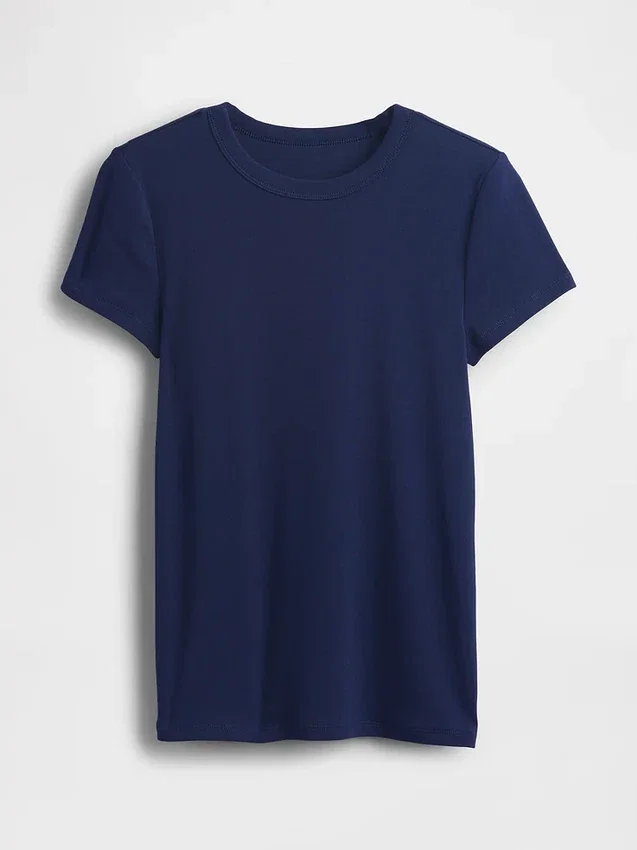 Moderne T-skjorte med rund hals