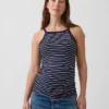 Moderne tank-top med forklehals for mammaklær