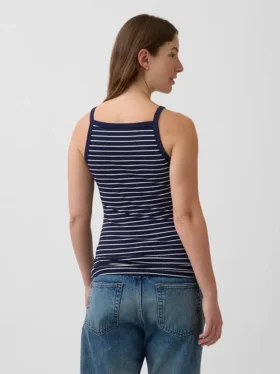 Moderne tank-top med forklehals for mammaklær