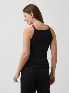 Moderne tank-top med forklehals for mammaklær