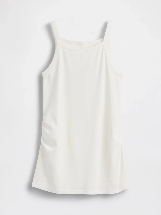 Moderne tank-top med forklehals for mammaklær