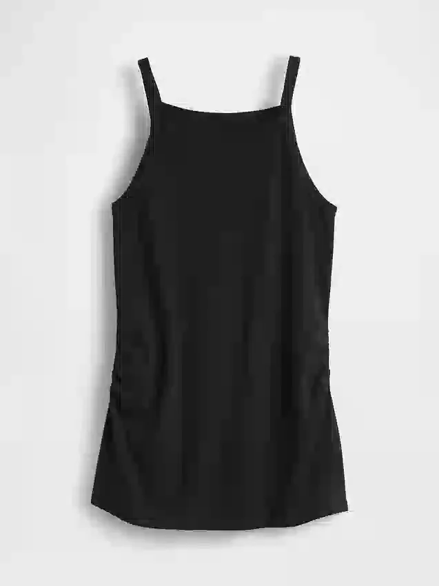 Moderne tank-top med forklehals for mammaklær