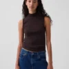Moderne tank-top med høyhals