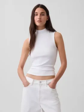 Moderne tank-top med høyhals