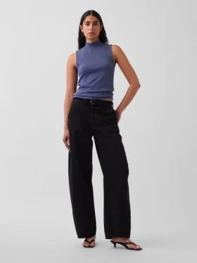 Moderne tank-top med høyhals