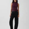 Moderne tank-top med høyhals