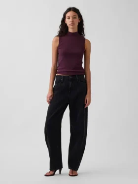 Moderne tank-top med høyhals