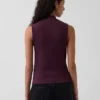 Moderne tank-top med høyhals