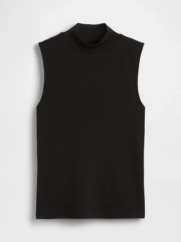 Moderne tank-top med høyhals