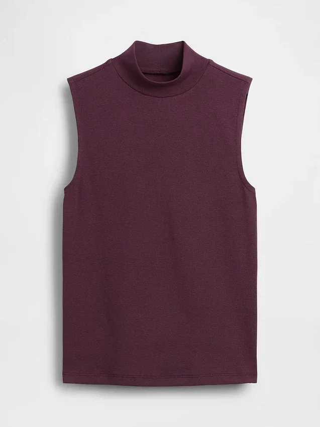 Moderne tank-top med høyhals